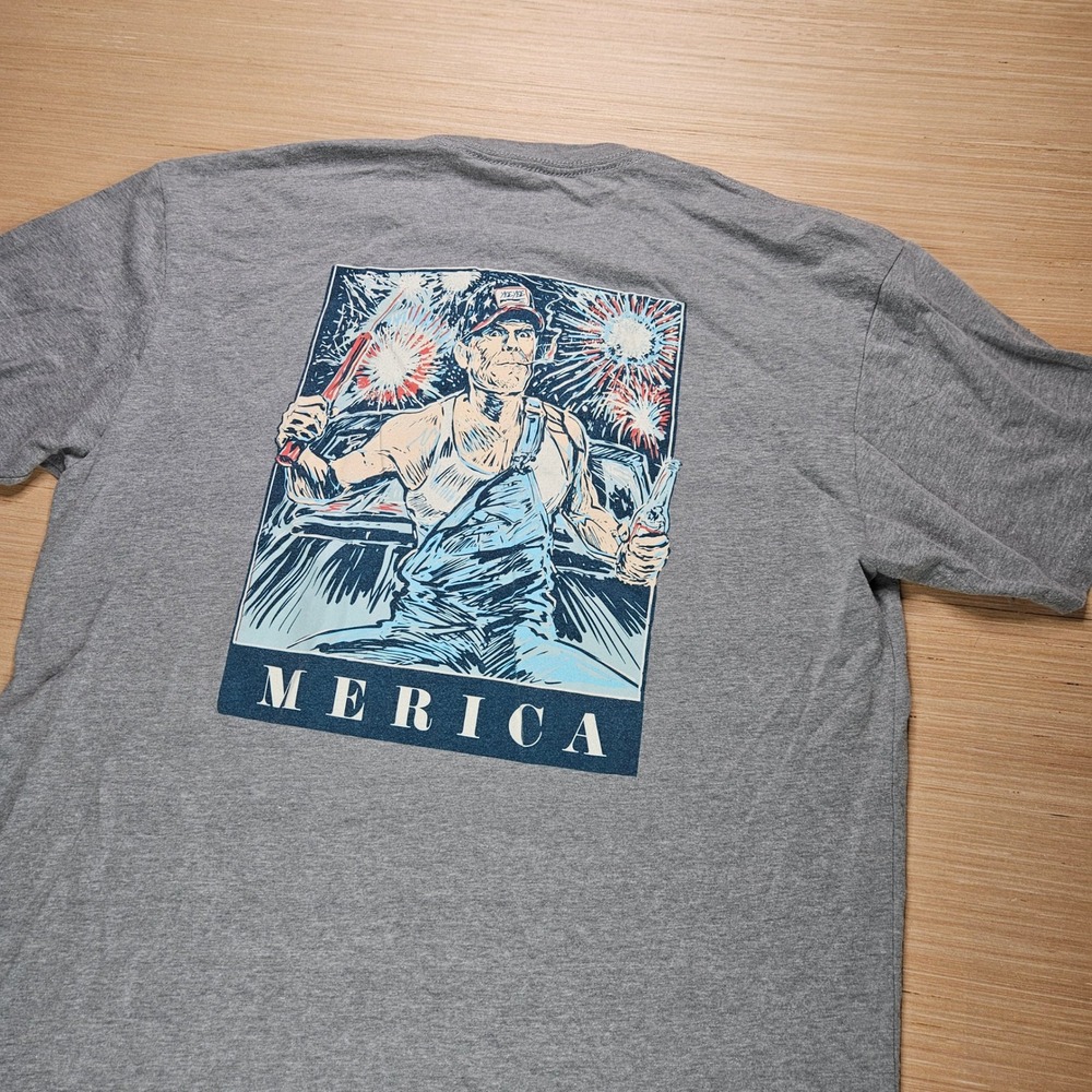 Yee Yee T Shirt Mens XL Gray Merica Graphic America 250th Patriotic Tee